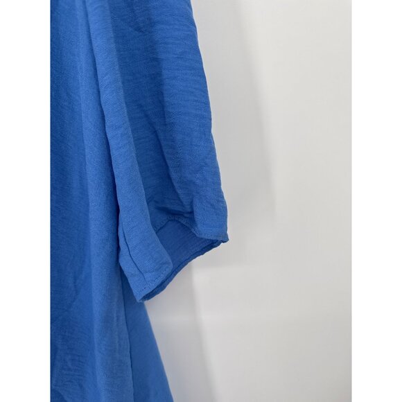 Joseph Ribkoff Womens top tunic High low Hem Blouse Size Large  Blue Loose Fit - Picture 4 of 5